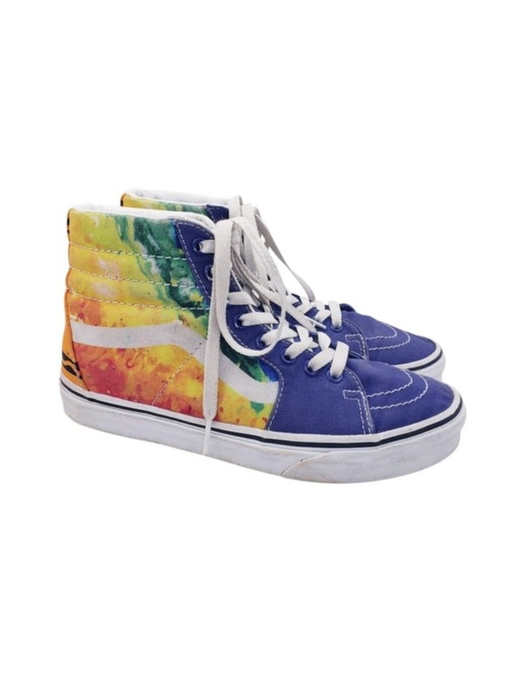 Vans X Crayola Mashup Melt Multicolor Sk8 Hi Sneakers Unisex Men's 6 Women's 7.5